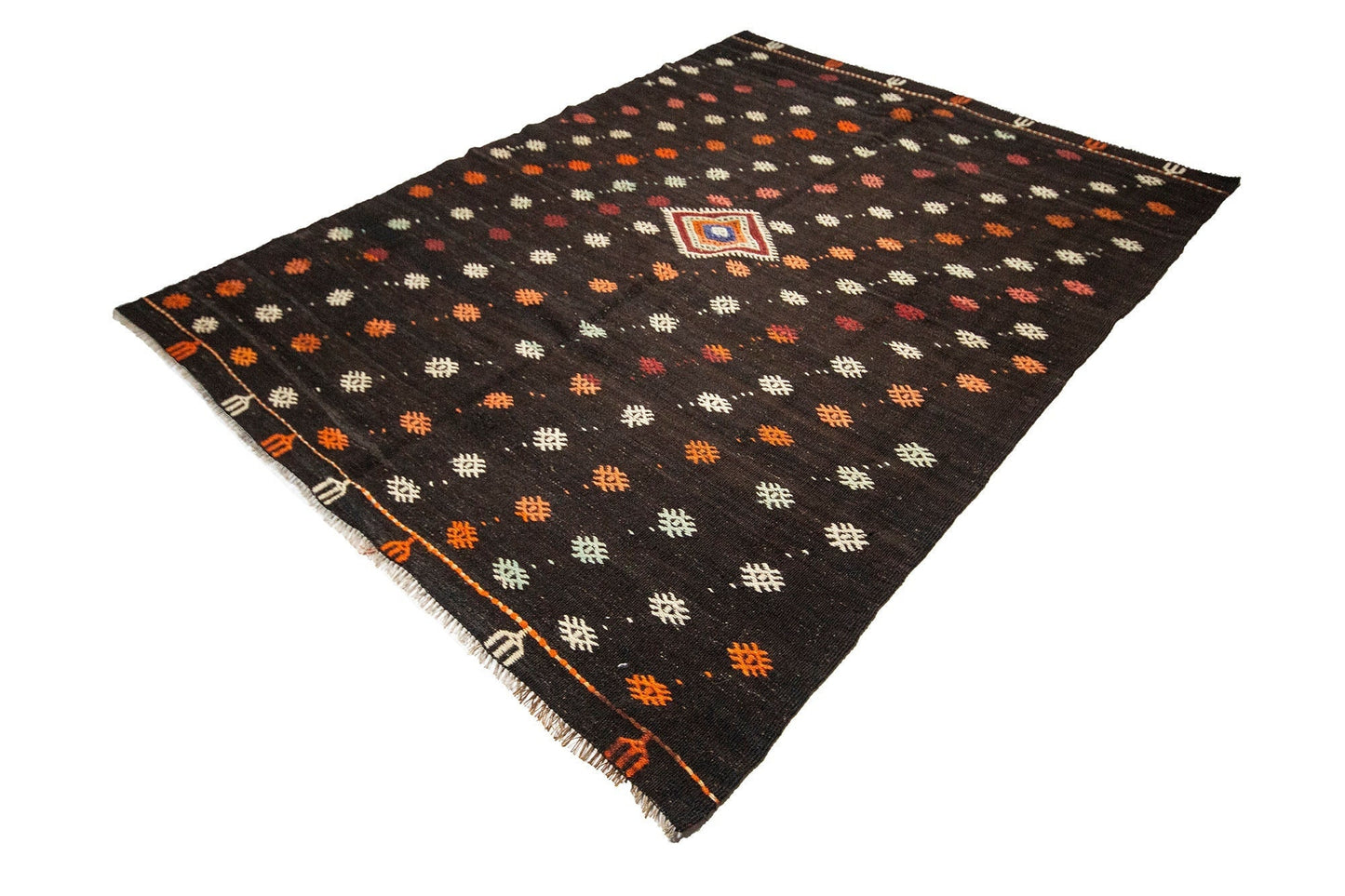 Turkish Kilim Rug 6x8, Vintage Unique Kilim Rug, Handmade Eclectic Kilim Rug, Area Kilim Rug, Bohemian Rug, Bedroom Rug, Rug Kilim, 1982