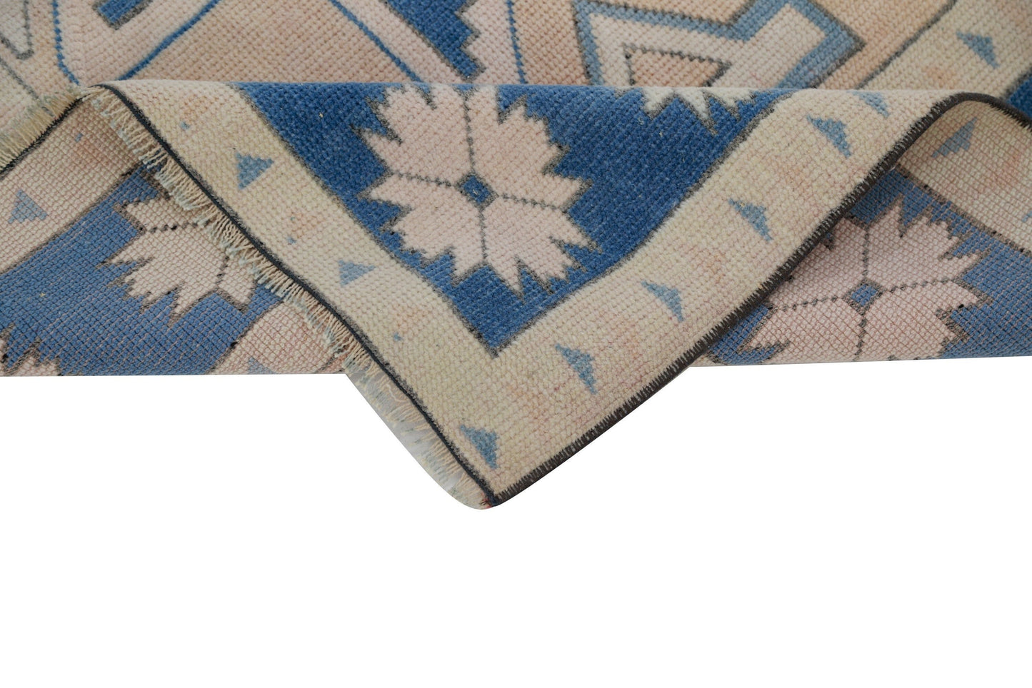 Turkish rug Muted, Neutral Oushak rug, Handmade Vintage rug, Carpet rug, Geometric rug, Floor rug, Area rug 5x7, Bedroom rug, 7290