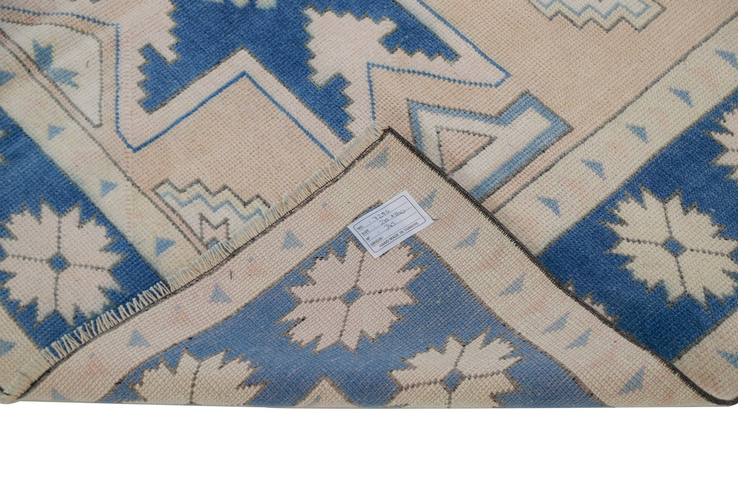 Turkish rug Muted, Neutral Oushak rug, Handmade Vintage rug, Carpet rug, Geometric rug, Floor rug, Area rug 5x7, Bedroom rug, 7290