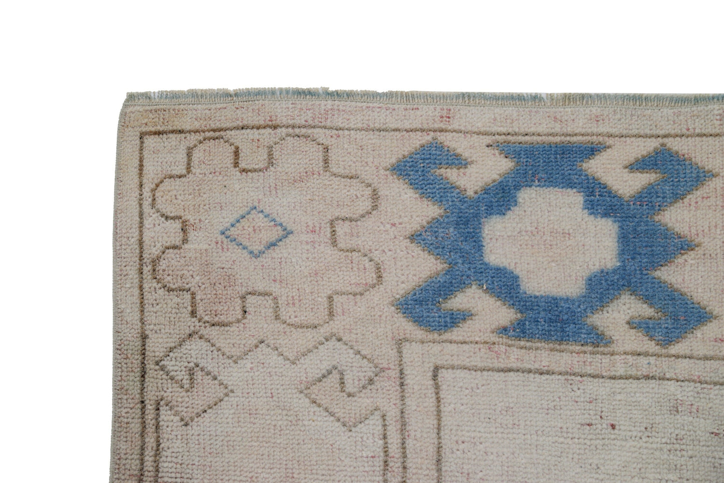 6x8 Beige Blue Oushak rug, Vintage rug, Turkish rug, Handmade rug ,Wool rug, Anatolia rug ,Turkey rug, One of a kind rug , Area rug 6x8,7291