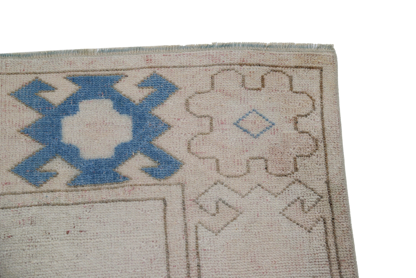 6x8 Beige Blue Oushak rug, Vintage rug, Turkish rug, Handmade rug ,Wool rug, Anatolia rug ,Turkey rug, One of a kind rug , Area rug 6x8,7291