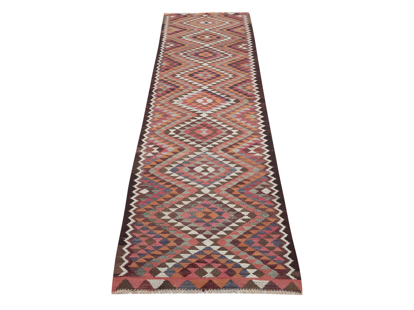 Turkish Runner, Vintage Runner, Handmade Runner Rug, Oushak Runner, Rug Runner 3x12, Kilim Runner Rug, Kitchen Runner, Anatolia Rug, 11401