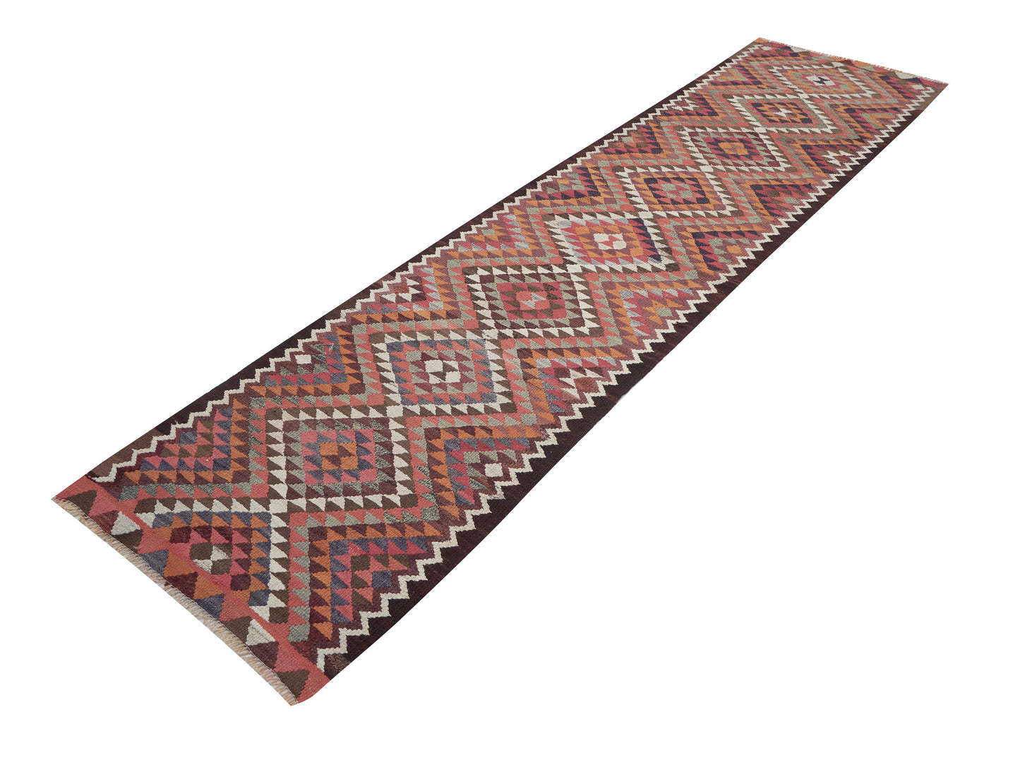 Turkish Runner, Vintage Runner, Handmade Runner Rug, Oushak Runner, Rug Runner 3x12, Kilim Runner Rug, Kitchen Runner, Anatolia Rug, 11401