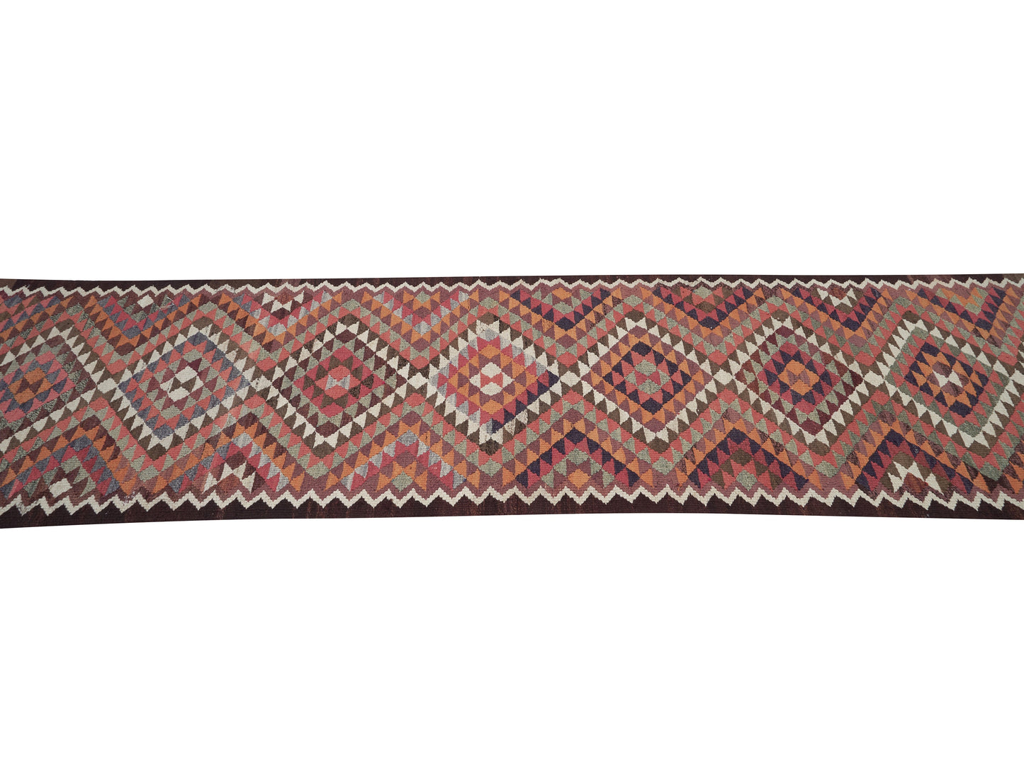 Turkish Runner, Vintage Runner, Handmade Runner Rug, Oushak Runner, Rug Runner 3x12, Kilim Runner Rug, Kitchen Runner, Anatolia Rug, 11401