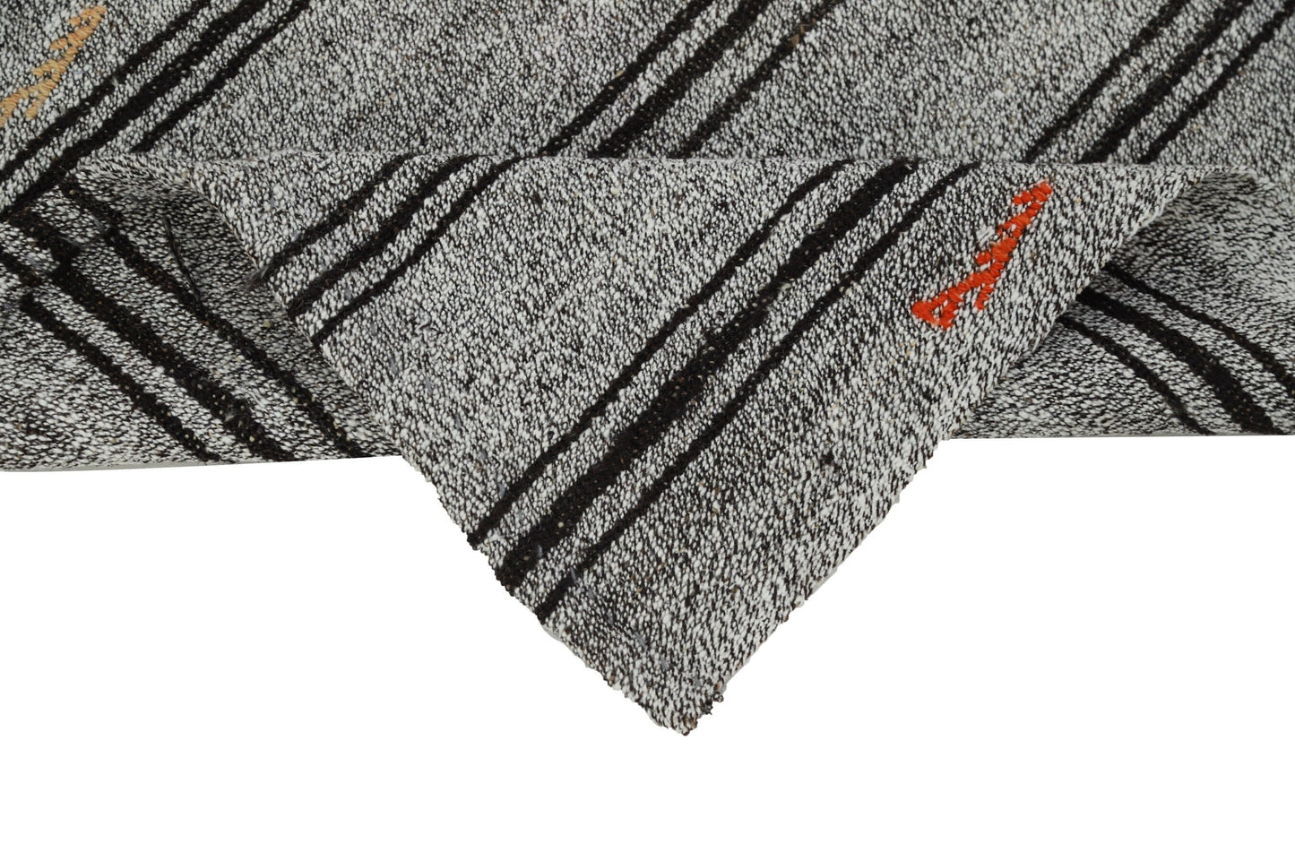 Turkish Kilim Rug, Rug Kilim, Kilim Rug 6x8, Area Kilim, Gray Striped Kilim Rug, Wool Rug, Square Kilim Rug, Unique Rug, Neutral Rug, 8098