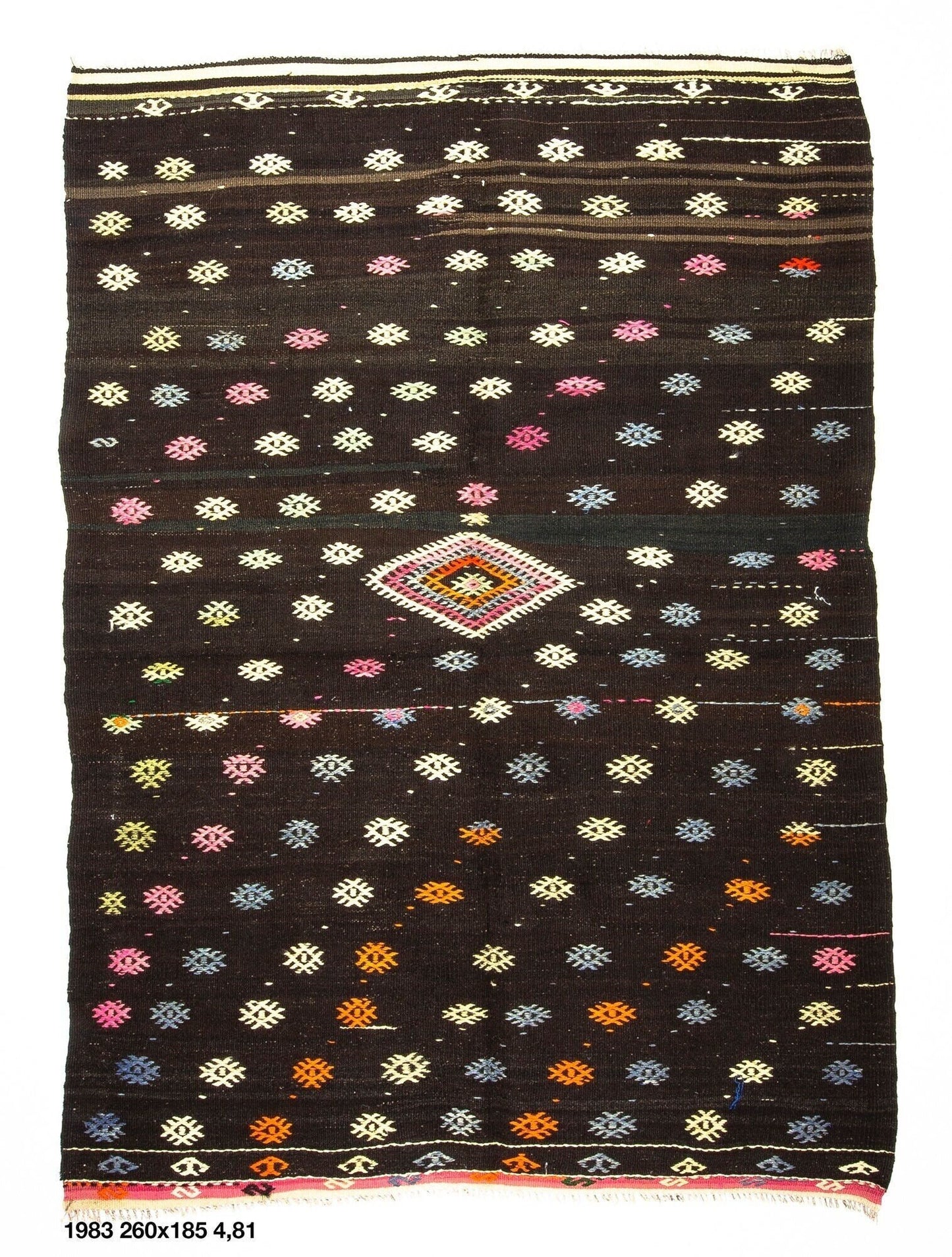 6x9 Vintage Turkish Kilim Rug, Flat Weave Rug, Neutral Rug, Unique Rug, Organic Rug, Anatolia Rug, Bedroom Rug, Rug Kilim, 1983