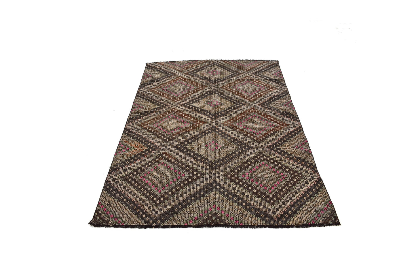 Kilim Rug 5x8, Turkish Kilim Rug, Vintage Faded Kilim Rug, Handmade Kilim Rug, Area Kilim Rug, Neutral Rug, Anatolia Rug, 3250