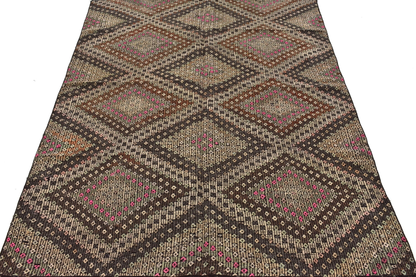 Kilim Rug 5x8, Turkish Kilim Rug, Vintage Faded Kilim Rug, Handmade Kilim Rug, Area Kilim Rug, Neutral Rug, Anatolia Rug, 3250