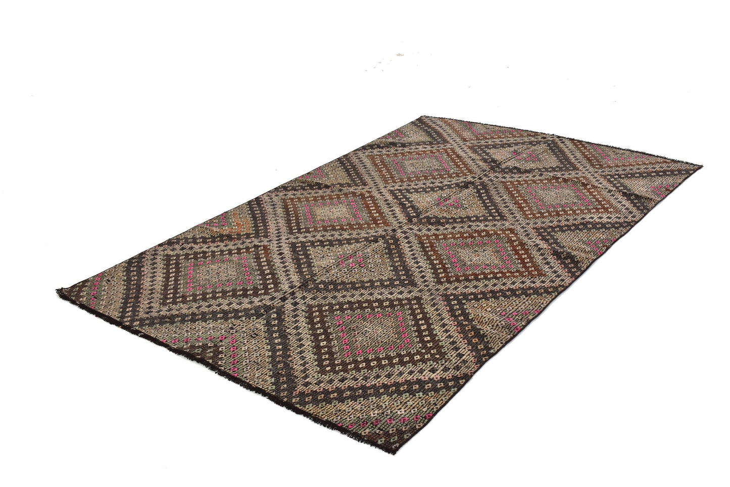 Kilim Rug 5x8, Turkish Kilim Rug, Vintage Faded Kilim Rug, Handmade Kilim Rug, Area Kilim Rug, Neutral Rug, Anatolia Rug, 3250