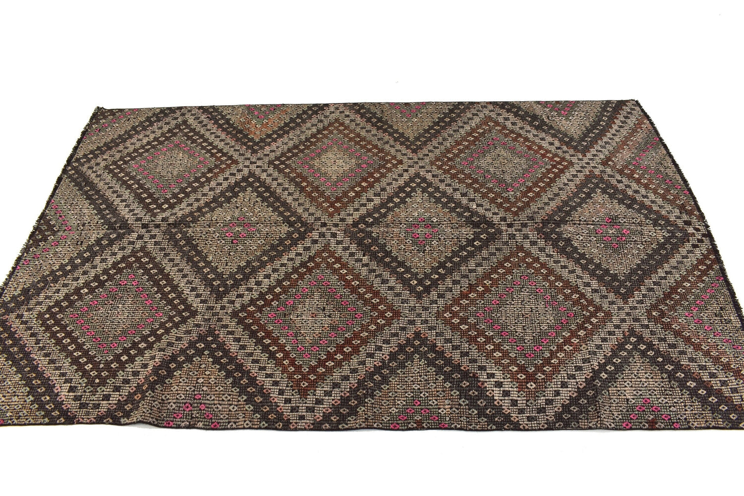 Kilim Rug 5x8, Turkish Kilim Rug, Vintage Faded Kilim Rug, Handmade Kilim Rug, Area Kilim Rug, Neutral Rug, Anatolia Rug, 3250