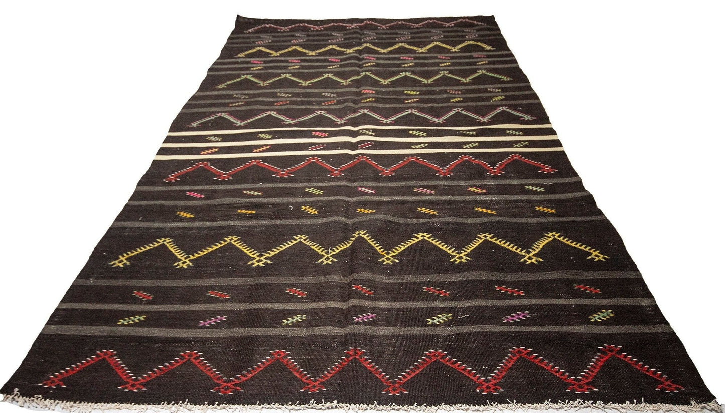 6x10 Vintage Turkish Kilim Rug, Handmade Rug, Area Unique Kilim Rug, Rug Kilim, Living Room Rug, Bohemian Rug, Anatolia Rug, 1417