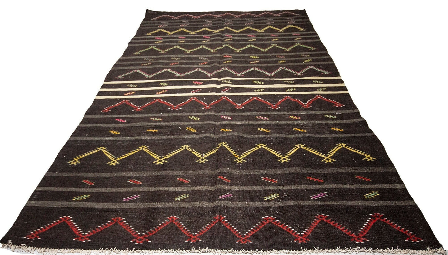 6x10 Vintage Turkish Kilim Rug, Handmade Rug, Area Unique Kilim Rug, Rug Kilim, Living Room Rug, Bohemian Rug, Anatolia Rug, 1417