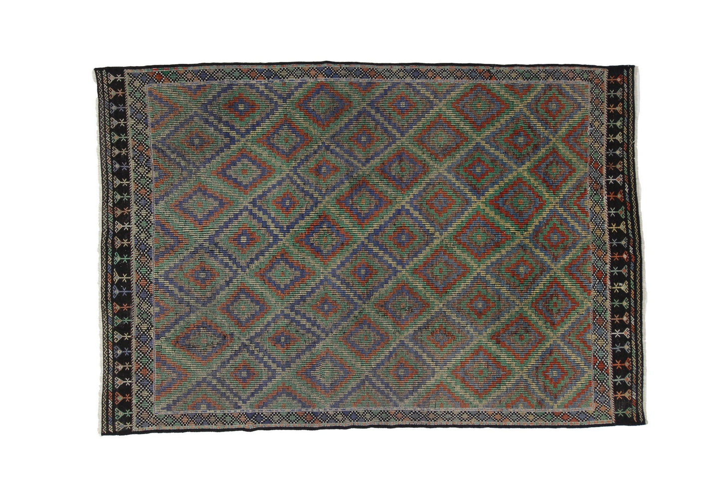 Turkish Kilim Rug, Vintage Kilim Rug, Area Kilim Rug 7x11, Kİlim Rug, Anatolia Rug, Wool Rug, Primitive Rug, Rug Kilim, Bedroom Rug, 8059