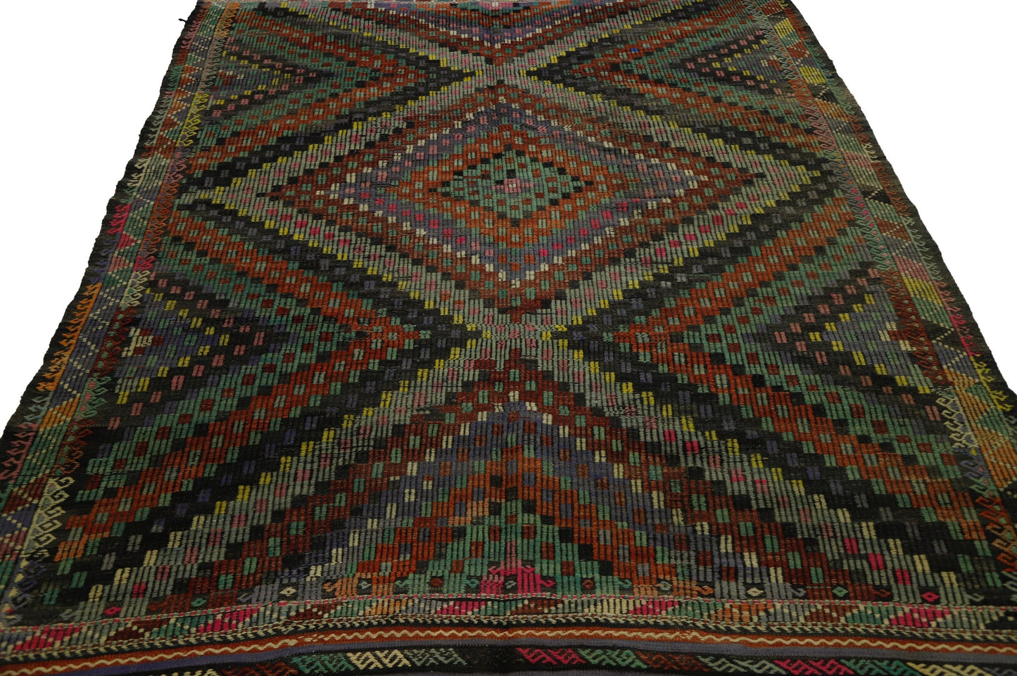 Area Kilim Rug, Handmade Kilim Rug, Kilim Rug 6x8, Wool Rug, Unique Rug, Living Room Rug, Turkish Kilim, Vintage Kilim, Primitive Rug, 8059