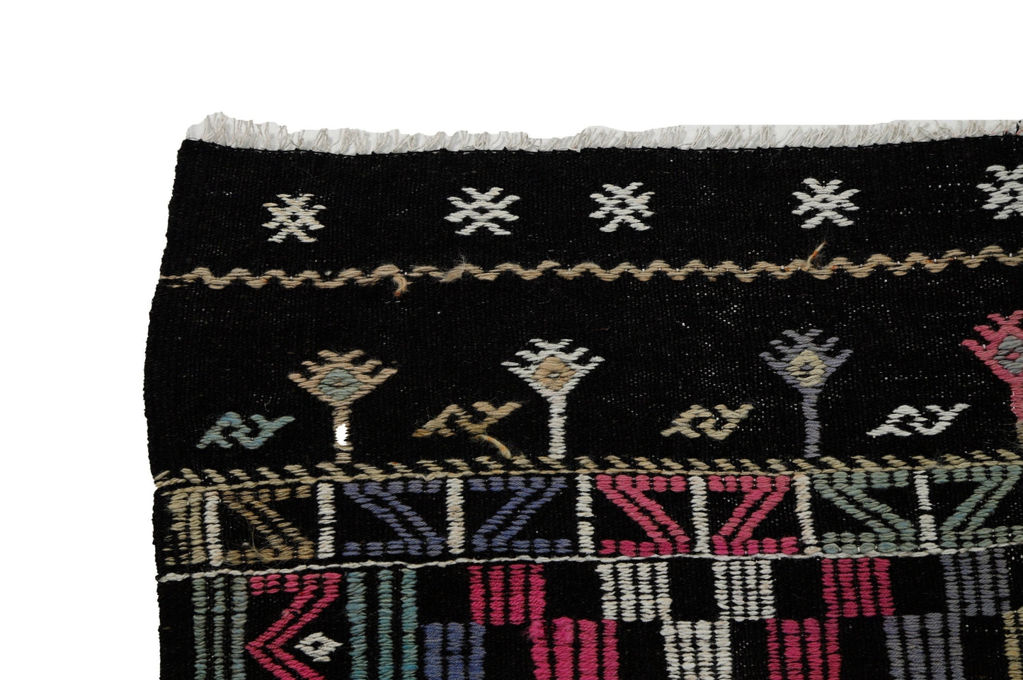 7x10 Area Kilim Rug, Turkish Kilim Rug, Vintage Kilim Rug, One of a Kind Rug, Handmade Kilim Rug, Living Room Rug, Scandinavian Rug, 8058