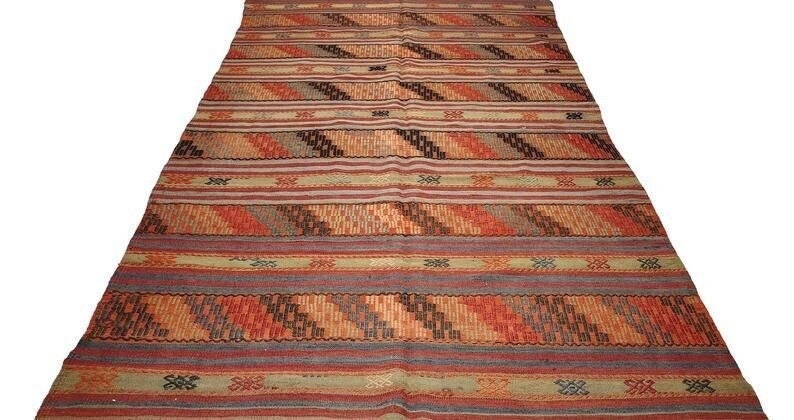Kilim Rug, Vintage Kilim Rug, Area Kilim Rug, 6x9 Kilim Rug, Handmade Kilim Rug, Wool Rug, Unique Rug, Eclectic Rug, Boho Rug, 2535