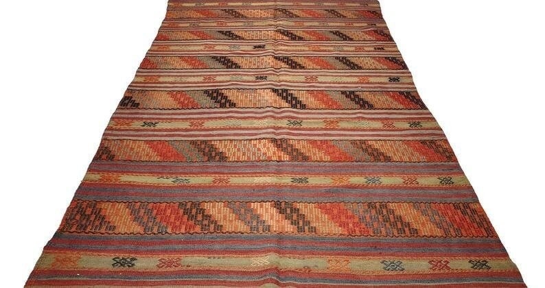 Kilim Rug, Vintage Kilim Rug, Area Kilim Rug, 6x9 Kilim Rug, Handmade Kilim Rug, Wool Rug, Unique Rug, Eclectic Rug, Boho Rug, 2535