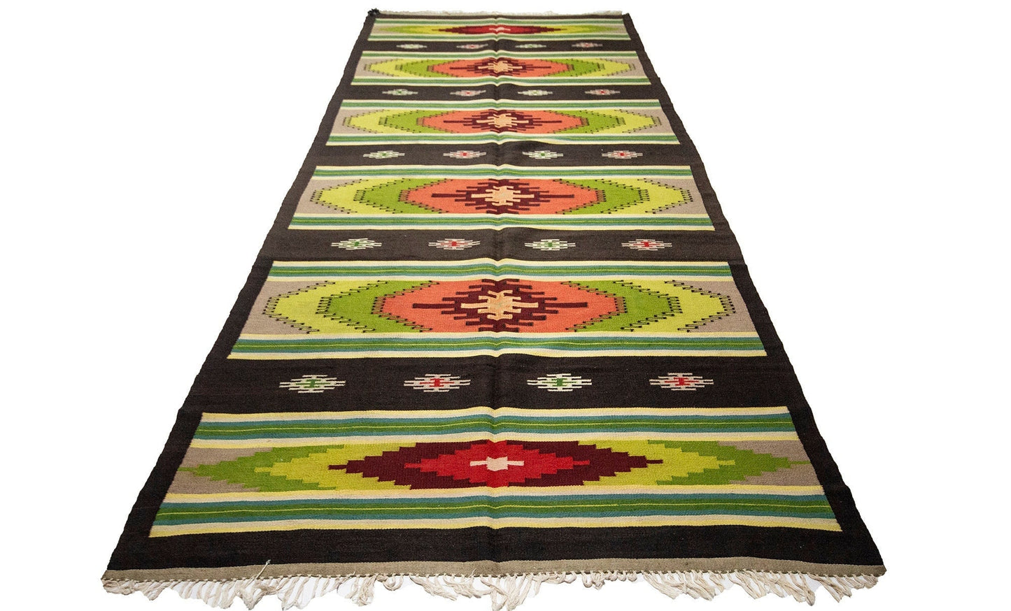 Green Kilim Rug, Turkish Kilim Rug, Handmade Faded Kilim Rug, Rug Kilim 6x10, Vintage Kilim Rug, Rustic Rug, One of a Kind Rug, 2968