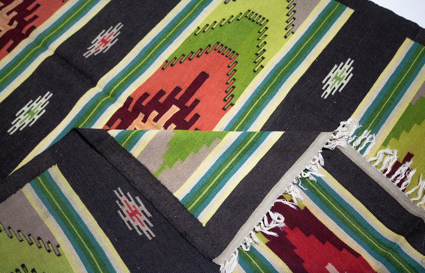 Green Kilim Rug, Turkish Kilim Rug, Handmade Faded Kilim Rug, Rug Kilim 6x10, Vintage Kilim Rug, Rustic Rug, One of a Kind Rug, 2968