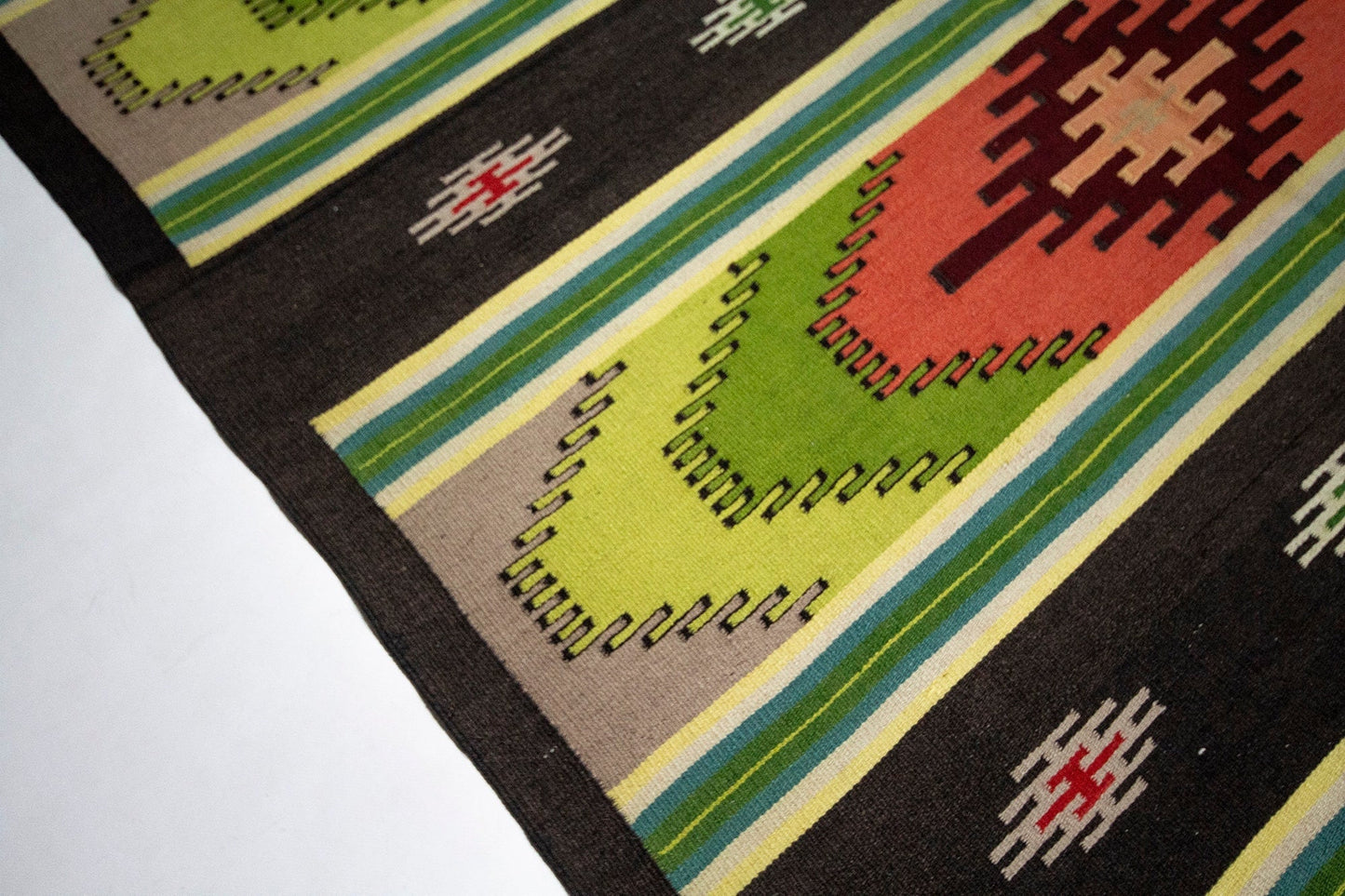 Green Kilim Rug, Turkish Kilim Rug, Handmade Faded Kilim Rug, Rug Kilim 6x10, Vintage Kilim Rug, Rustic Rug, One of a Kind Rug, 2968