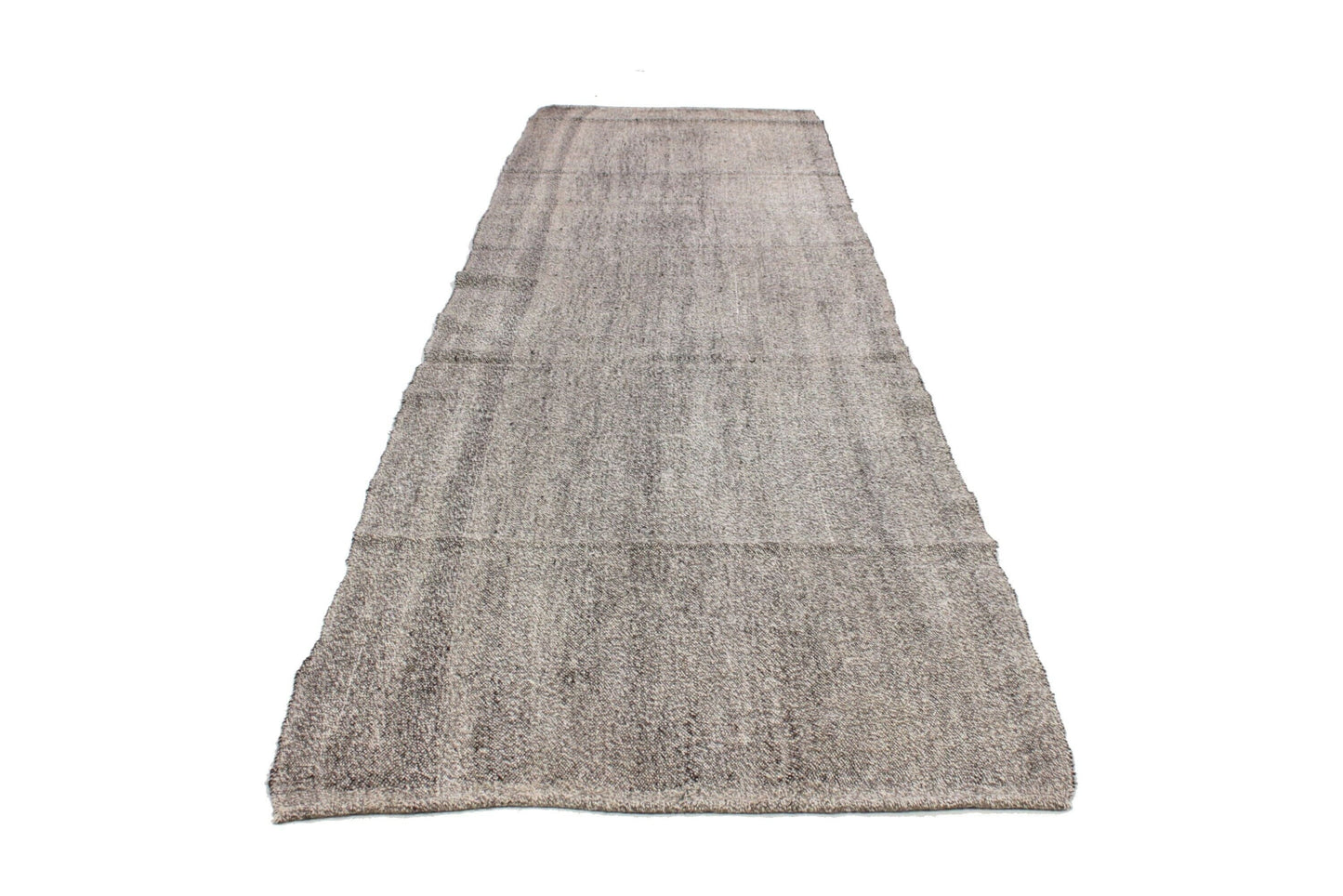 Turkish Kilim Runner, Gray Kilim Runner Rug 3x12, Handmade Hallway Rug, Minimalist Rug, Floor Runner, Rug Runner Grey, 6700