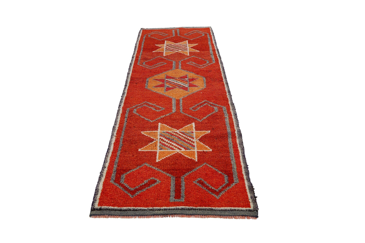 Turkish runner, Vintage runner, Oushak runner ,Herki runner, Rug runner, Floor runner ,Runner rug 3x11, Hallway rug, Kitchen rug, 7186