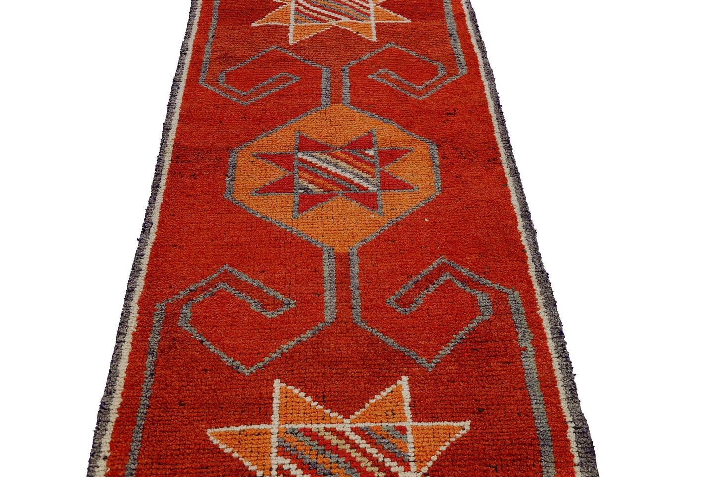 Turkish runner, Vintage runner, Oushak runner ,Herki runner, Rug runner, Floor runner ,Runner rug 3x11, Hallway rug, Kitchen rug, 7186