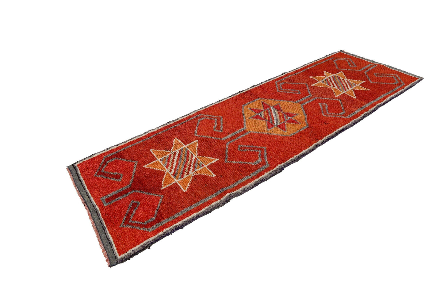 Turkish runner, Vintage runner, Oushak runner ,Herki runner, Rug runner, Floor runner ,Runner rug 3x11, Hallway rug, Kitchen rug, 7186