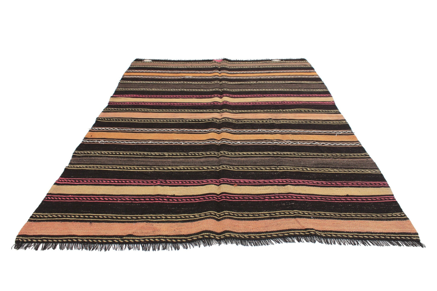 Kilim Rug 6x9, Wool Rug, Turkish Kilim Rug, Vintage Kilim Rug, Area Kilim Rug, Rug Kilim, Neutral Rug, Handmade Faded Kilim Rug, 6065