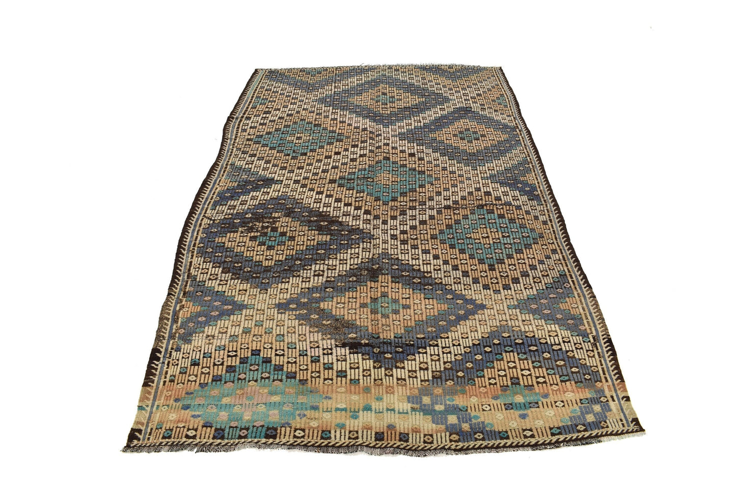 Kilim rug Neutral, Turkish kilim, Vintage kilim, Area rug ,Farmhouse rug, Living room rug, Authentic Turkish rug, Made in Turkey, 3143