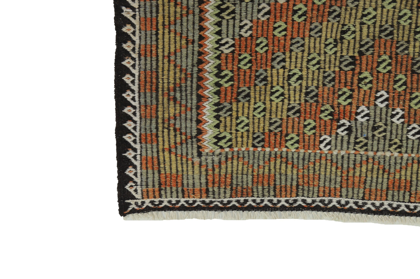 7x10 Kilim rug, Neutral Turkish Kilim rug, Vintage Wool KİLİM RUG, Southwestern Area rug ,Flat weave Kilim rug, Handmade, 8140
