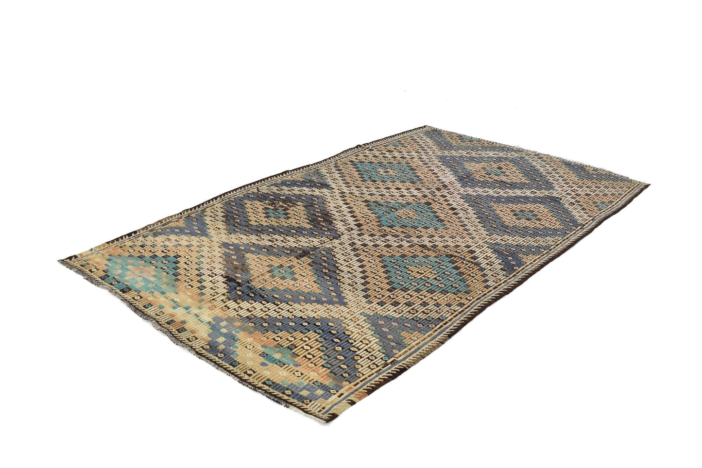 Kilim rug Neutral, Turkish kilim, Vintage kilim, Area rug ,Farmhouse rug, Living room rug, Authentic Turkish rug, Made in Turkey, 3143