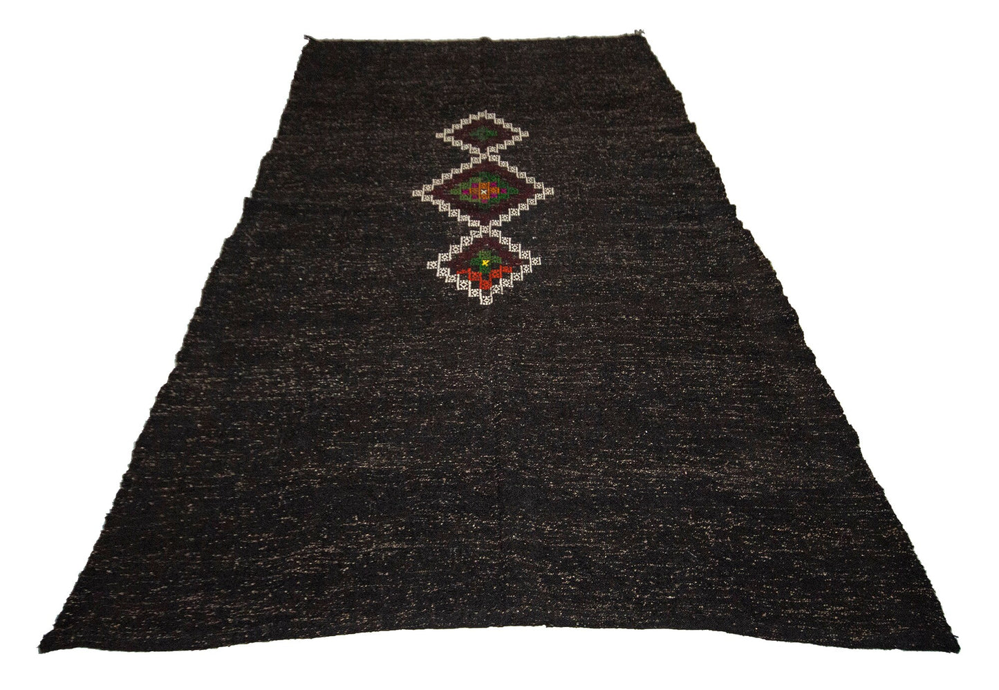 5x10 İndoor Kilim rug, Organic Turkish Kilim Rug Neutral, Handmade Goat Hair Area rug,5x10 Brown kilim rug, Farmhouse, 3777