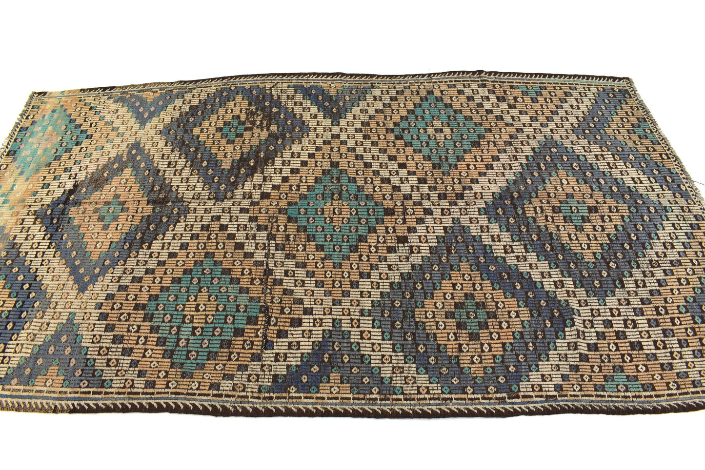 Kilim rug Neutral, Turkish kilim, Vintage kilim, Area rug ,Farmhouse rug, Living room rug, Authentic Turkish rug, Made in Turkey, 3143