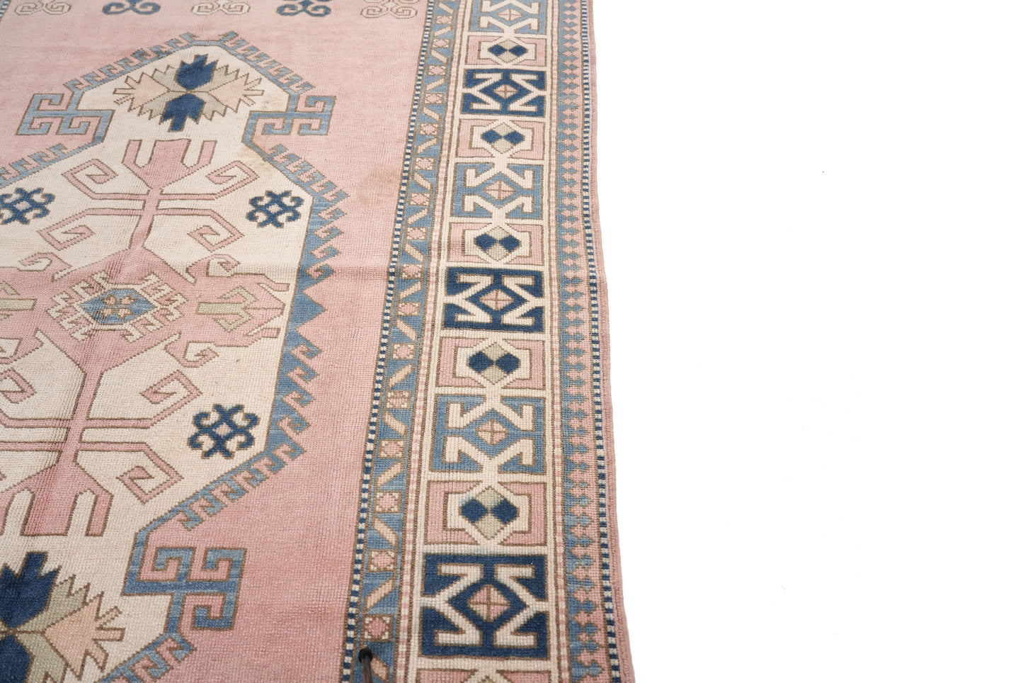 Area rug 6x8, Pink Oushak Rug, Turkish Rug, Oushak Rug ,Vintage Rug, Unique Rug, Mid-Century Oushak Rug, Living room Rug, 6301