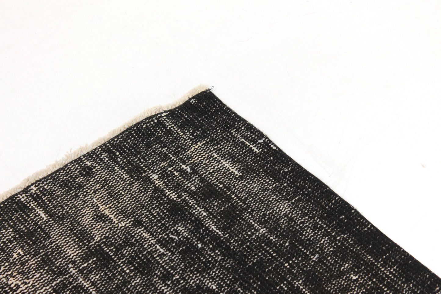5x9 Turkish Rug Black ,Area Vintage Carpet Rug 5x9 ,Overdye Black Handmade Rug, Living room Rug ,Contemporary, Floor Rug ,3155