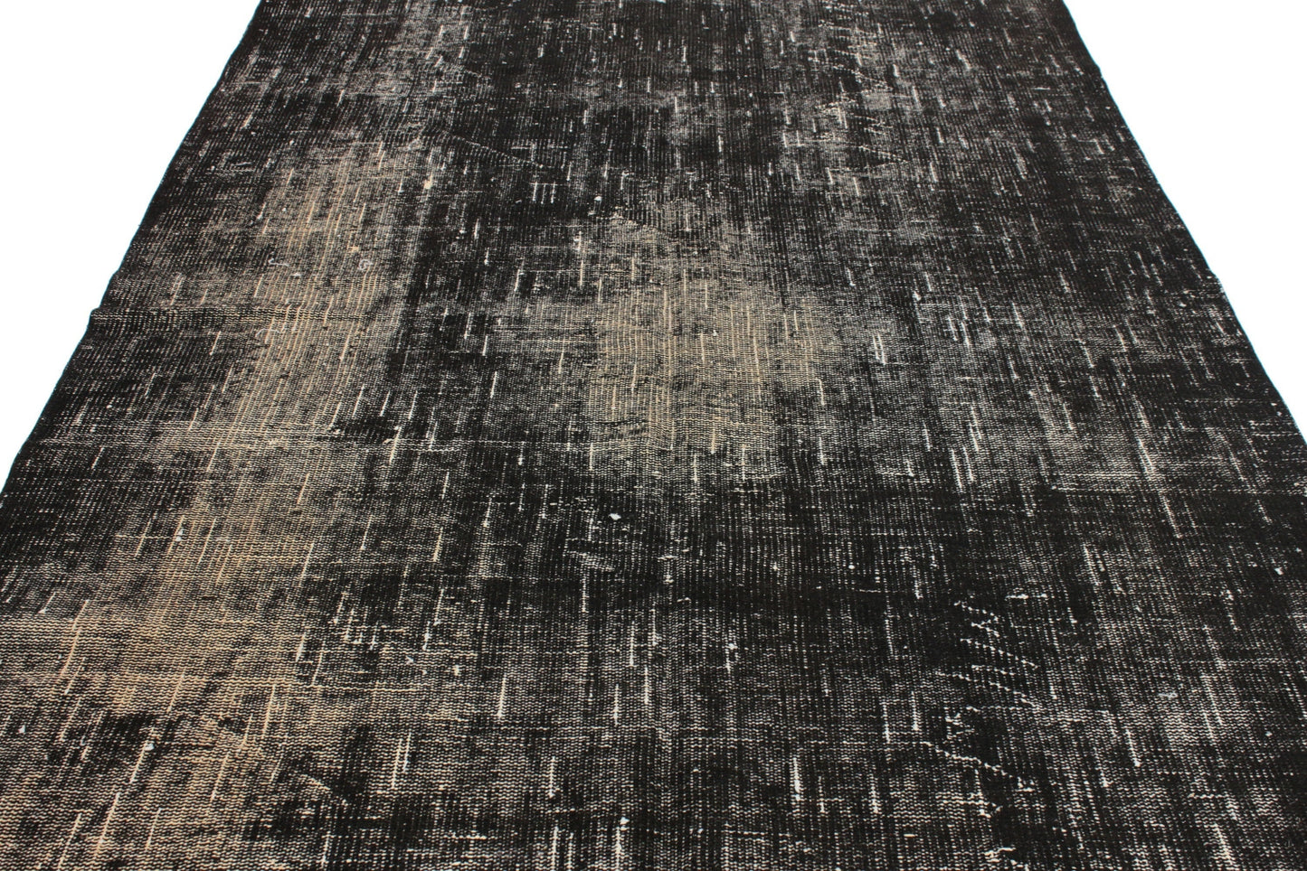 5x9 Turkish Rug Black ,Area Vintage Carpet Rug 5x9 ,Overdye Black Handmade Rug, Living room Rug ,Contemporary, Floor Rug ,3155