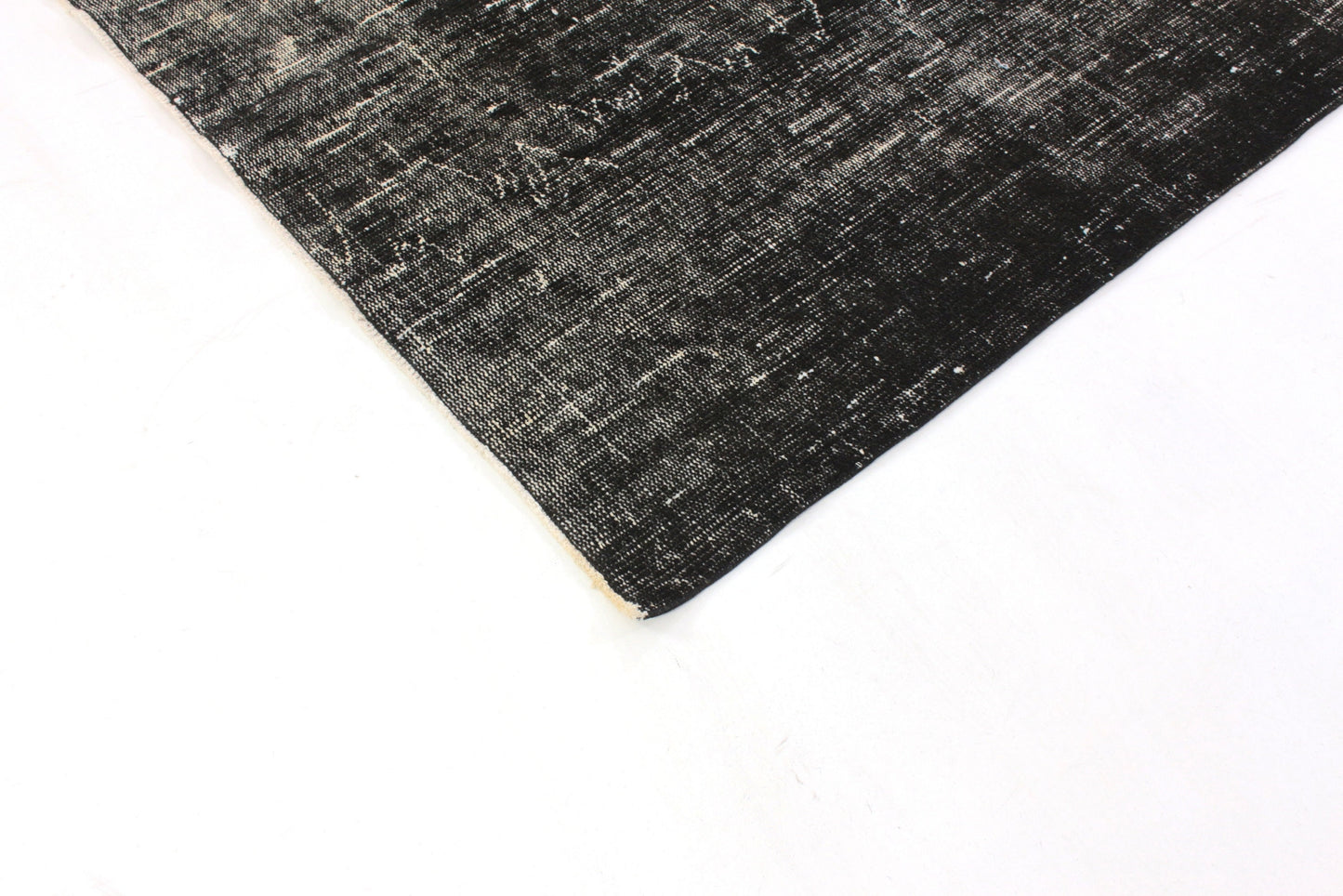 5x9 Turkish Rug Black ,Area Vintage Carpet Rug 5x9 ,Overdye Black Handmade Rug, Living room Rug ,Contemporary, Floor Rug ,3155