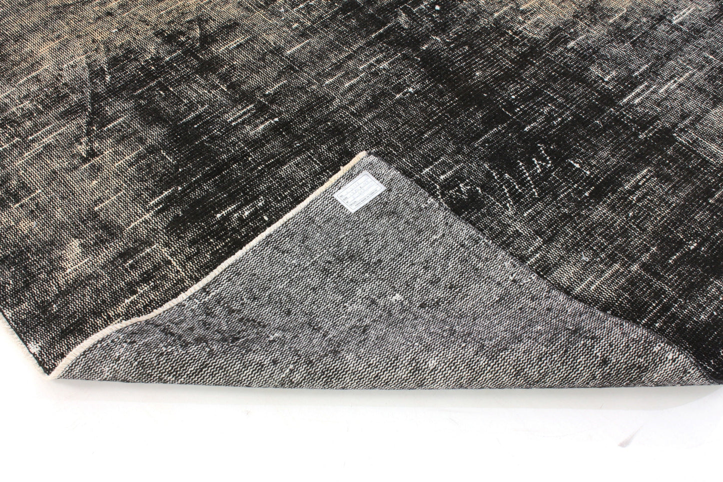 5x9 Turkish Rug Black ,Area Vintage Carpet Rug 5x9 ,Overdye Black Handmade Rug, Living room Rug ,Contemporary, Floor Rug ,3155