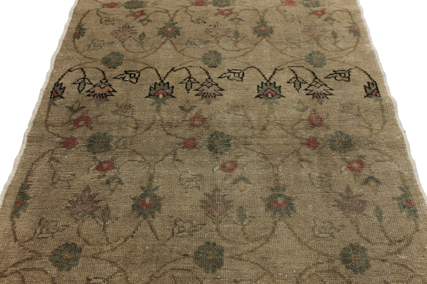 4x7 Turkish Rug Floral,3'6x7'4 ft,Vintage Rug Beauty,1970's Oushak Rug,Hand knotted Rug Area,Farmhouse Decor,Entryway Rug,Boho,5770