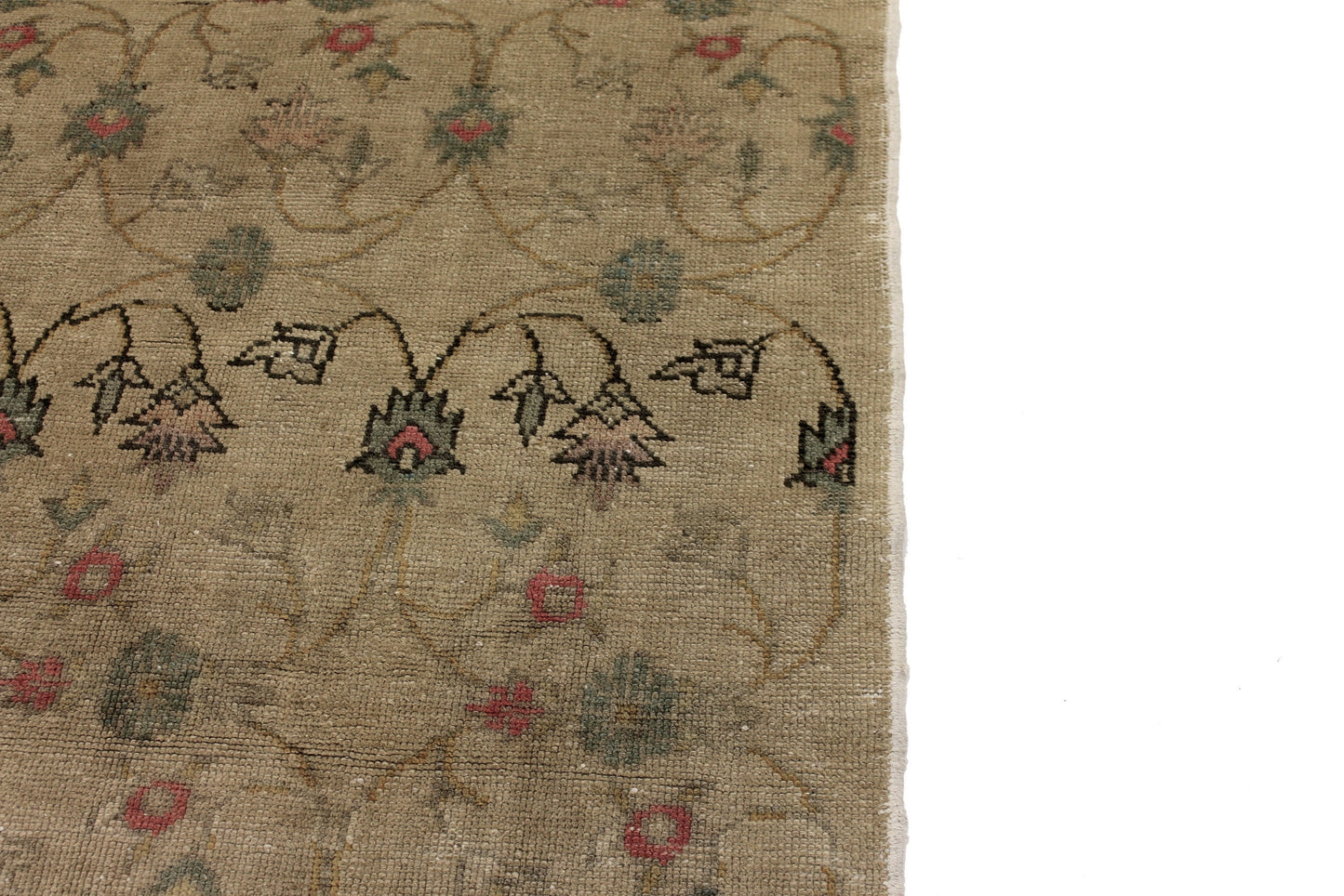 4x7 Turkish Rug Floral,3'6x7'4 ft,Vintage Rug Beauty,1970's Oushak Rug,Hand knotted Rug Area,Farmhouse Decor,Entryway Rug,Boho,5770