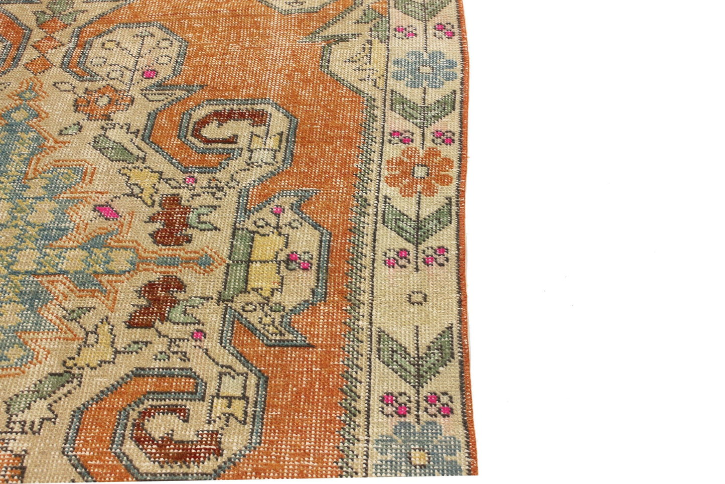 5x8 Turkish Rug, Area rug, Boho Decor, Carpet Rug, Handmade rug, Living room Rug, Nursery Rug, Orange Turkish Rug, Oushak rug, Rug 5x8,5611
