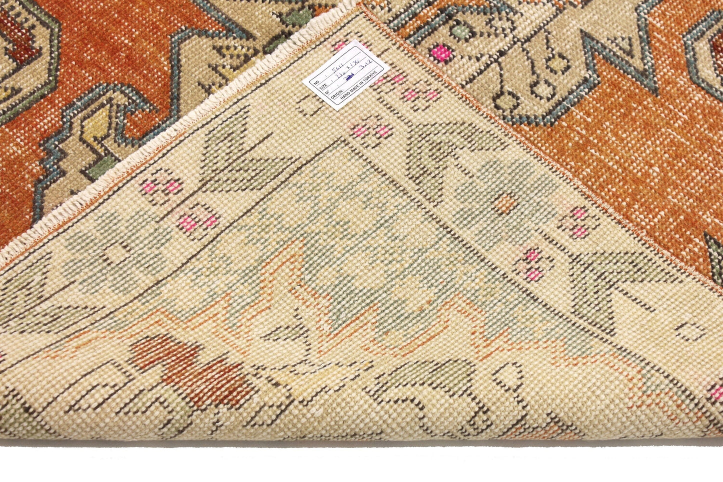 5x8 Turkish Rug, Area rug, Boho Decor, Carpet Rug, Handmade rug, Living room Rug, Nursery Rug, Orange Turkish Rug, Oushak rug, Rug 5x8,5611