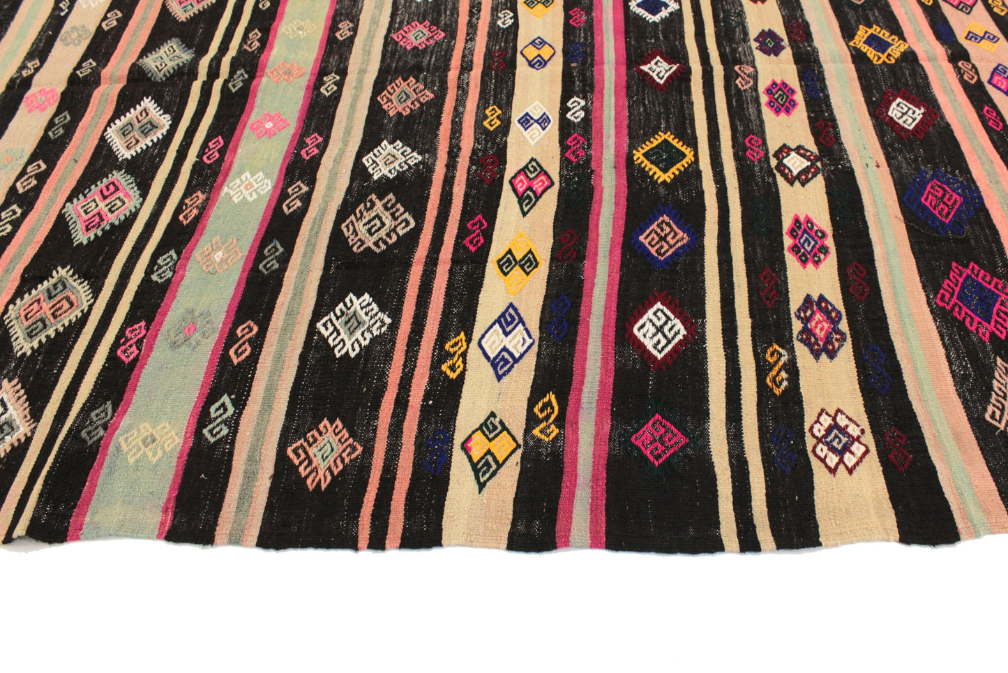 7x12 Kilim rug, Natural Kilim rug, Bohemian rug, TURKİSH VİNTAGE KİLİM Rug, Handmade rug, Entryway rug, Farmhouse rug, Unique rug, 6082