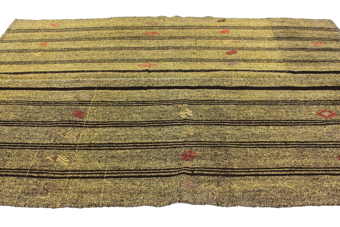 Yellowish Kilim Rug 5x8, Turkish Vintage Kilim Rug , Handmade Rug, Goat Hair Rug, Living Room, Eclectic, Fine Kilim Rug, 6255