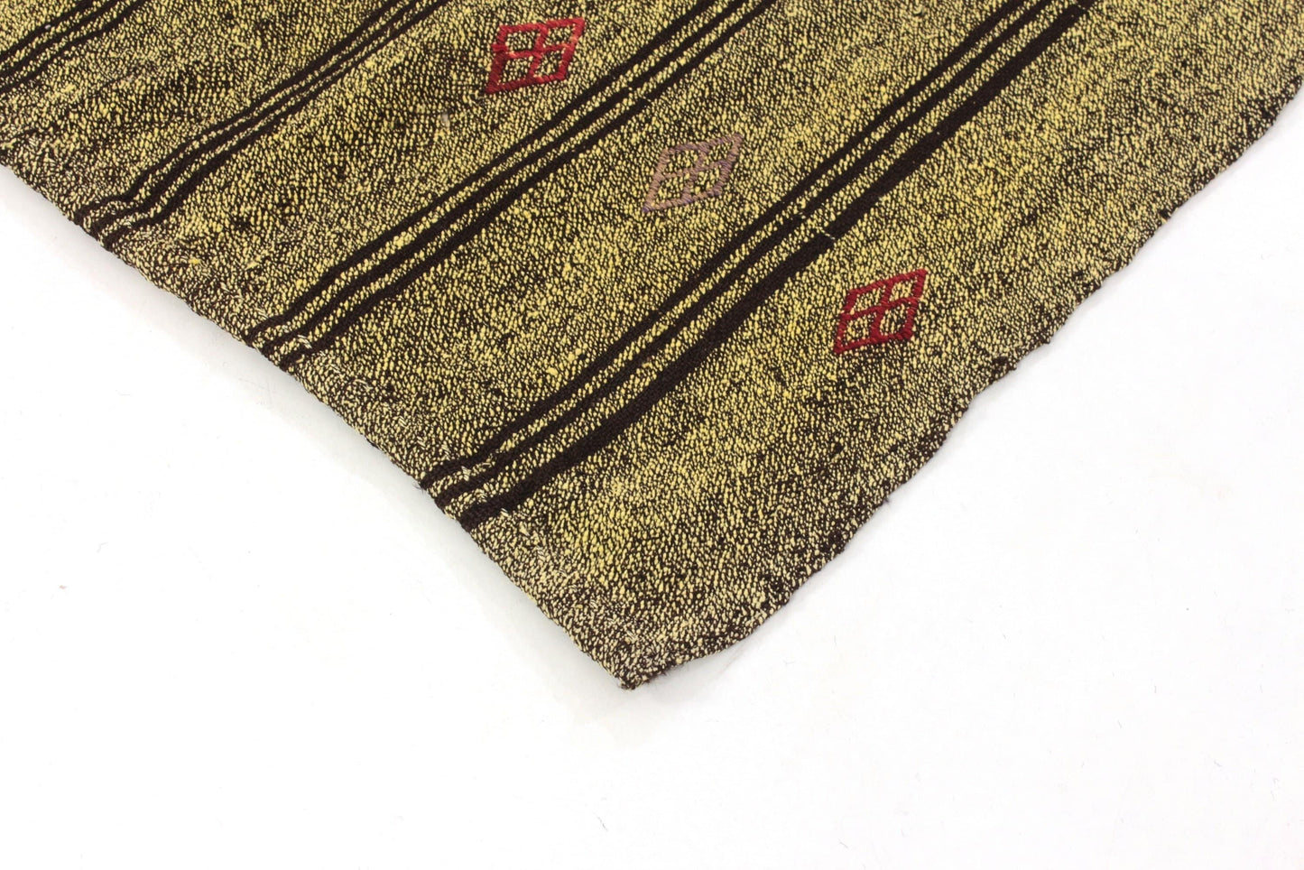 Yellowish Kilim Rug 5x8, Turkish Vintage Kilim Rug , Handmade Rug, Goat Hair Rug, Living Room, Eclectic, Fine Kilim Rug, 6255