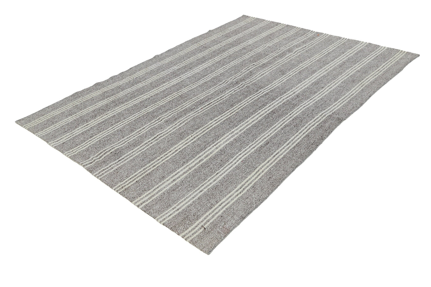 Turkish Rug, Kilim Rug, Area rug, Gray rug, Striped rug, Vintage Kilim Rug, Living room rug ,5x8 Kilim rug, Handmade rug, Contemporary, 8099