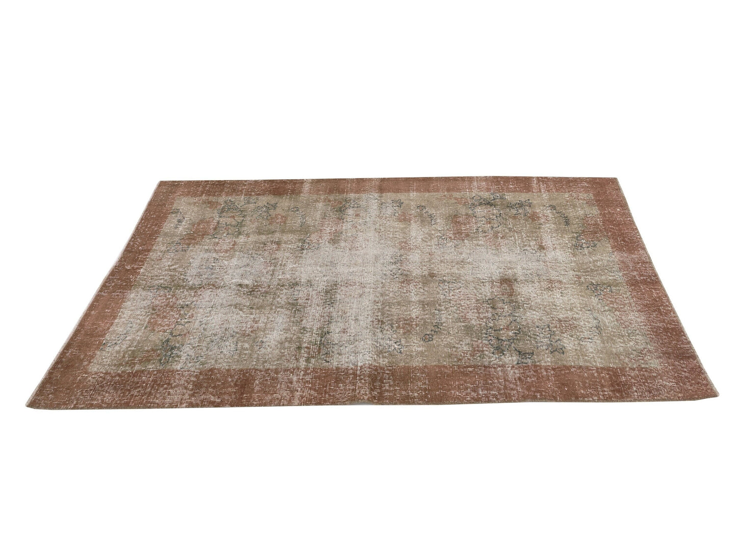Small Oushak Rug, Vintage Rug, Turkish rug, Handmade rug, One of a kind rug, Distressed rug, Area rug 4x7, Bedroom rug, Bohemian rug, 9622