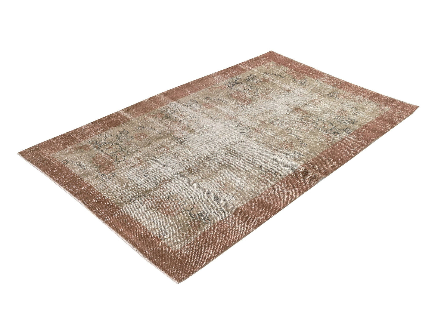 Small Oushak Rug, Vintage Rug, Turkish rug, Handmade rug, One of a kind rug, Distressed rug, Area rug 4x7, Bedroom rug, Bohemian rug, 9622