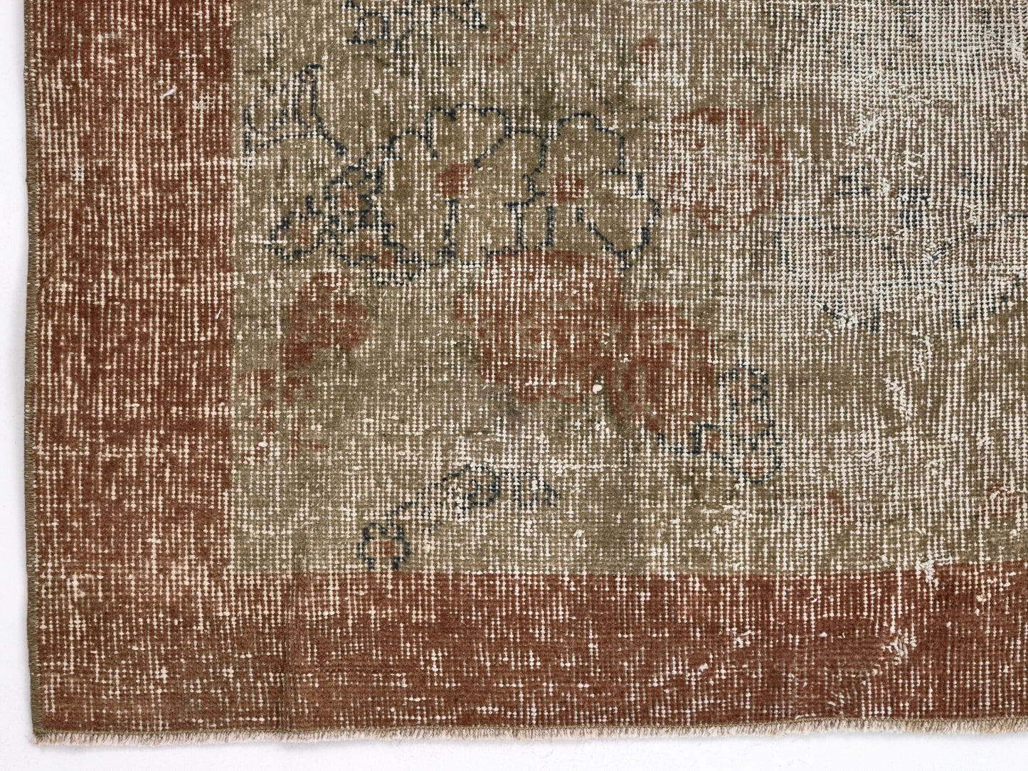 Small Oushak Rug, Vintage Rug, Turkish rug, Handmade rug, One of a kind rug, Distressed rug, Area rug 4x7, Bedroom rug, Bohemian rug, 9622